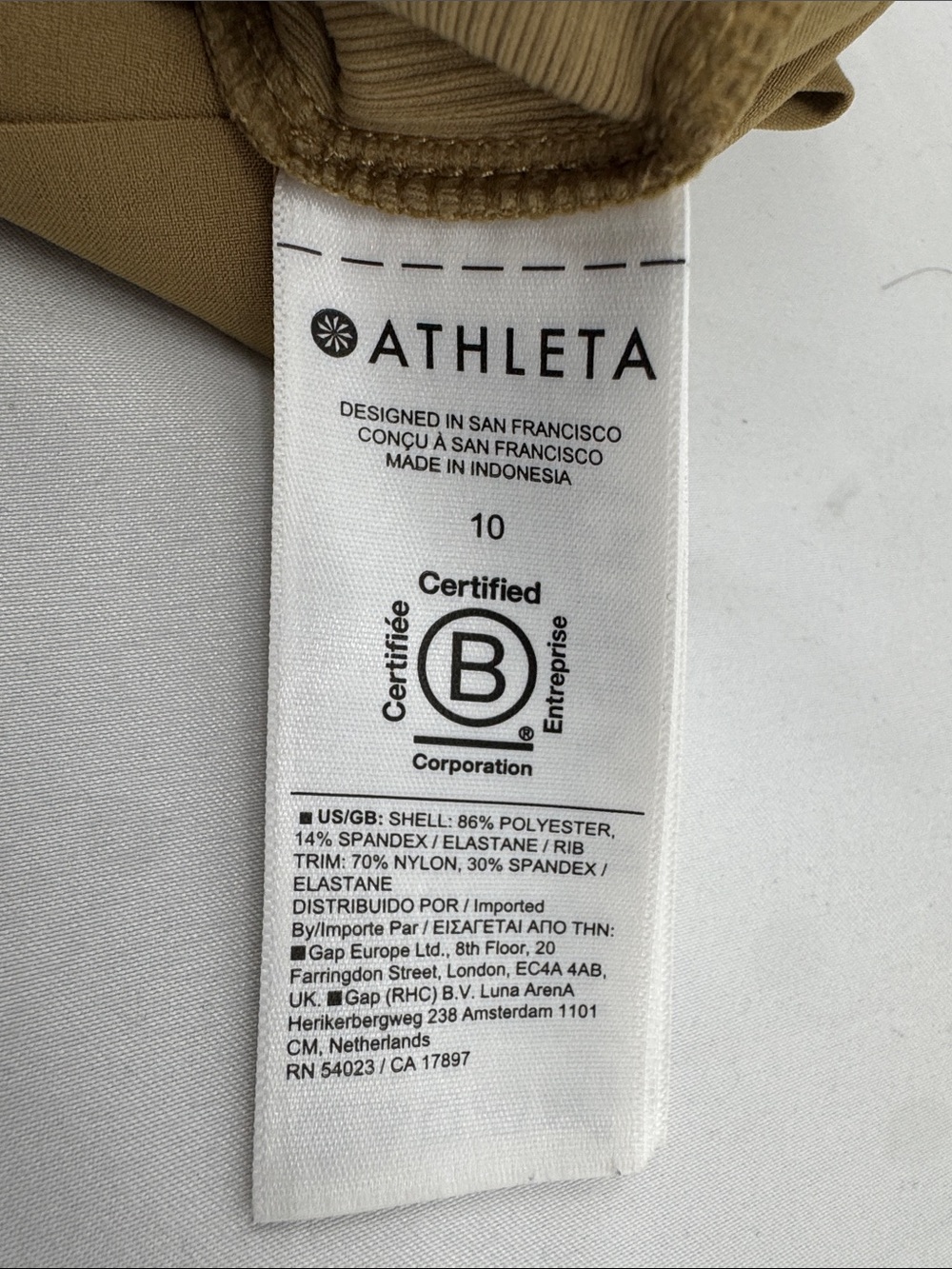 Athleta Womens Lightweight, Wrinkle-Free, Elastic Waist Khaki Dress Shorts, 10 - Picture 5 of 14